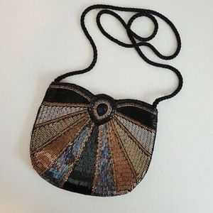 20's Flapper Style Evening Clutch Handbag